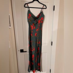 Satin Floral Dress